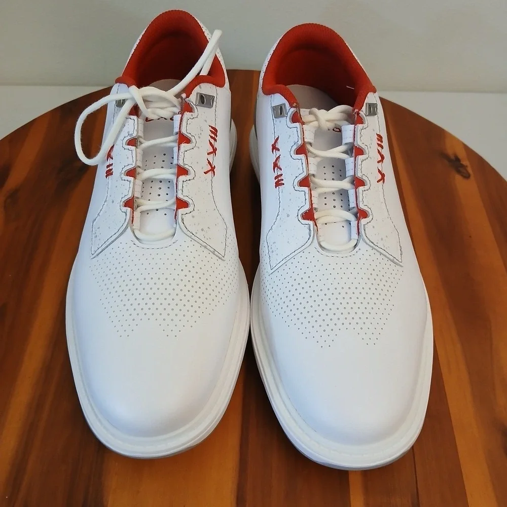 Nike Air Jordan ADG 5 Spikeless Golf Shoes Mens 8 White Red Sneakers FQ6642-101
